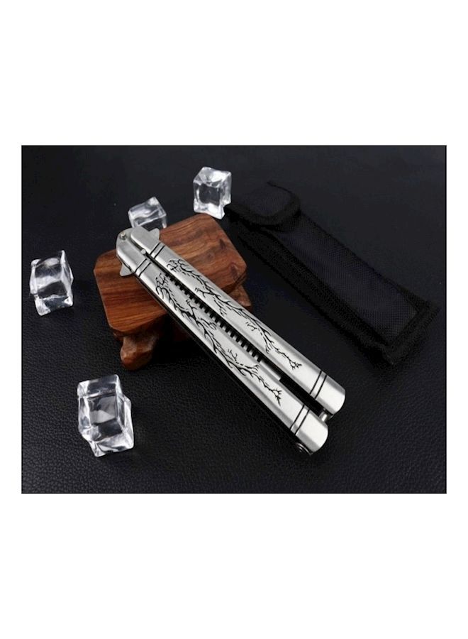 NIBEMINENT Butterfly Trainer Knife Silver 23.2centimeter - Image 4