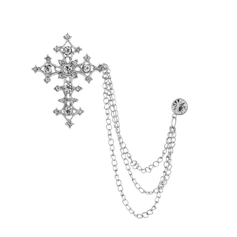 Flavizo دبوس للرجال - دبوس فضي أنيق لبدلة الرجال، دبوس معطف عصري وإكسسوارات للرجال - Image 1