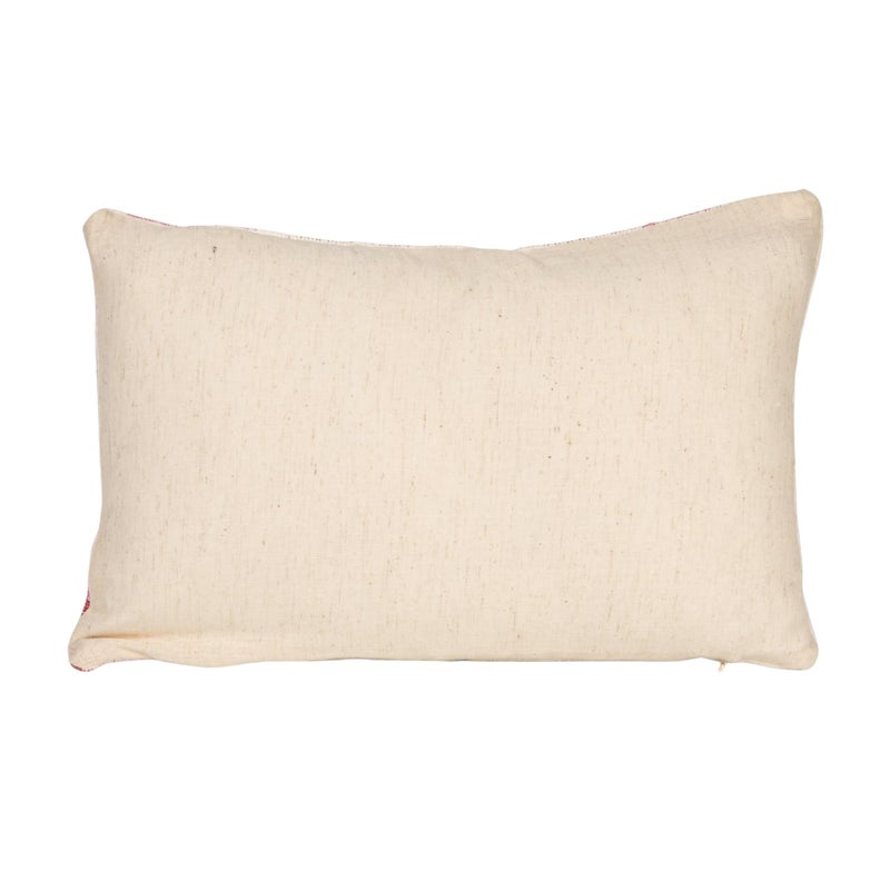 Creative Co-Op Cotton Velvet Embroidered Lumbar Pillow with Geometric Pattern Not My Circusâ€¦, Multicolor - Image 5