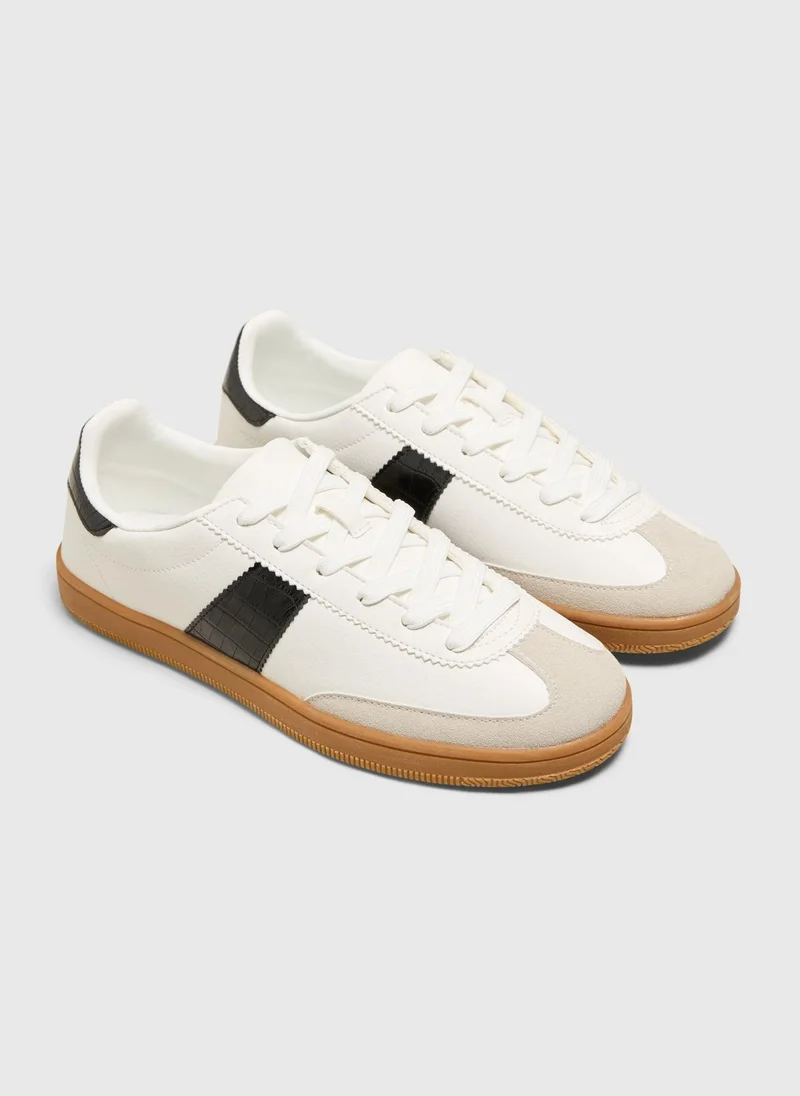 Matalan White Retro Trainers