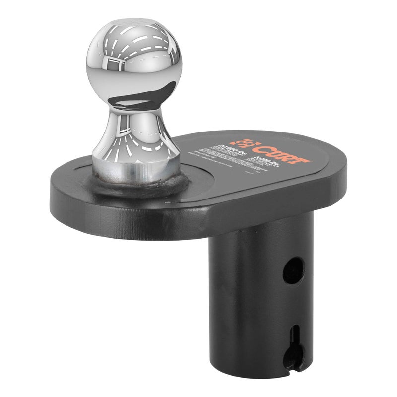 CURT 60602 Double Lock Offset Gooseneck Ball 4Inch Offset 20000 lbs 2516Inch Diameter