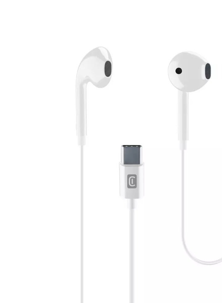 Cellularline High-quality wired earphones with Type-C connector, compatible with iPhone, Galaxy, and modern smart devices. Also available with Lightning interface for Apple iPhone. Stereo wired headphones with built-in microphone and in-line volume control. Compatible with iPhone, iPad, Huawei, Galaxy. Wired earphones for gaming, music, and calls. Includes: wired iPhone earphones, Bluetooth headset, in-ear headphones, over-ear headphones, Apple-supported earphones, iPad headphones, Huawei wired earphones, Type-C gaming earphones, Galaxy wired earphones. - Image 2