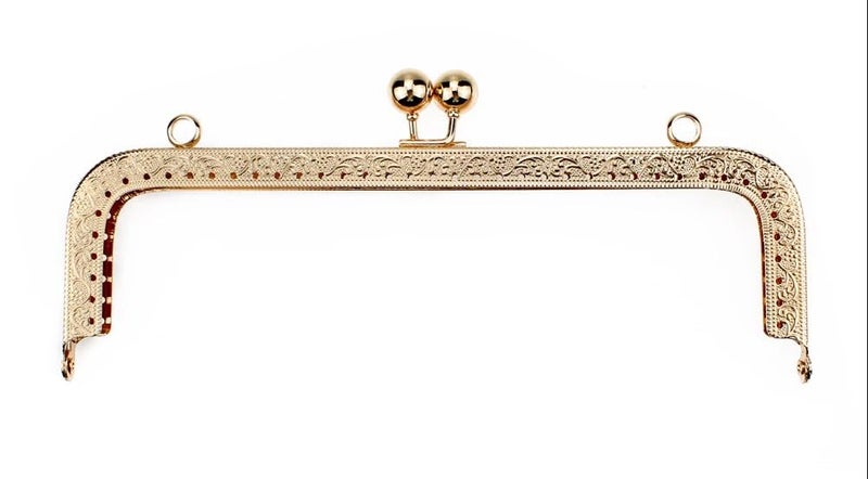 Tia Purse Clutch Bag Making Metal Frames Heavy Quality and Finish Golden Frame Rectangle7Inch1Pc - Image 1