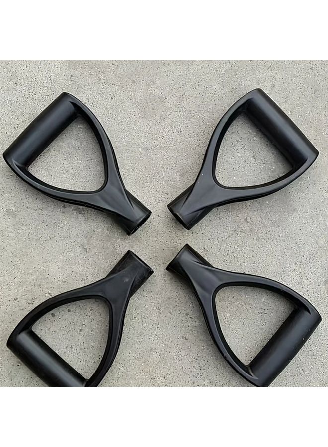 2pcs Black Ergonomic Gardening Tool Handles Comfort Grip Replacement For Shovels Rakes Hoes - Image 2