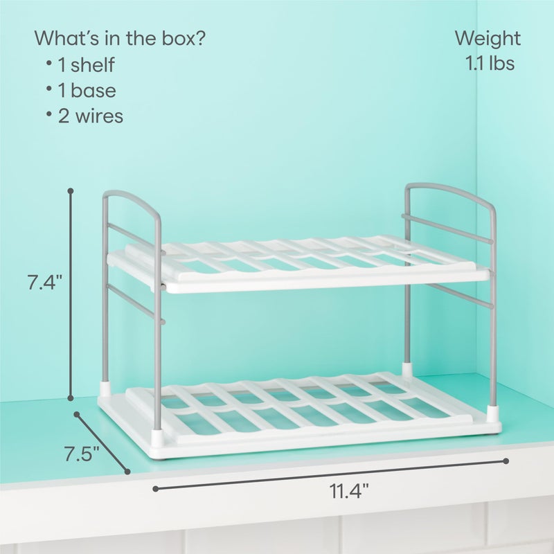 YouCopia UpSpace Water Bottle Organizer, Adjustable Storage Rack for Kitchen Cabinet and Pantry Organization, 2-Shelf - Image 4