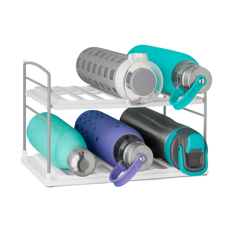YouCopia UpSpace Water Bottle Organizer, Adjustable Storage Rack for Kitchen Cabinet and Pantry Organization, 2-Shelf - Image 1