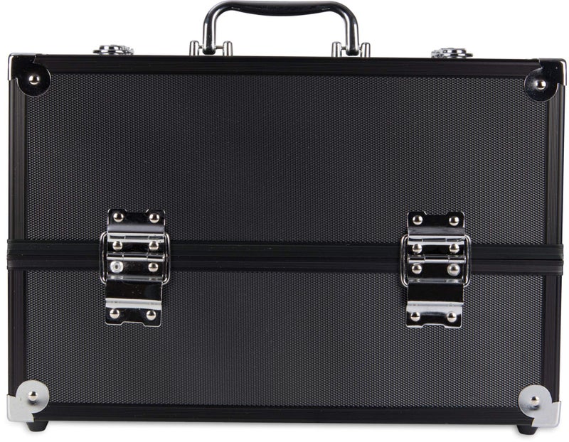 Caboodles Primped & Polished 6 Tray Train Case, Dark Gray, 5.6 Pound - Image 4