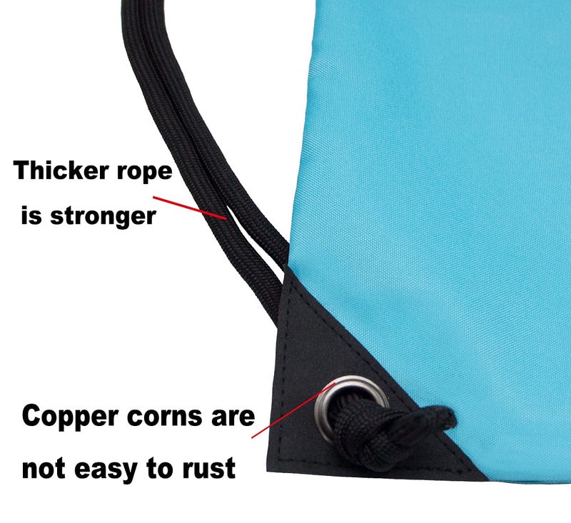 HOLYLUCK Drawstring Backpack Bag Sport Gym Sackpack (sky blue) - Image 5