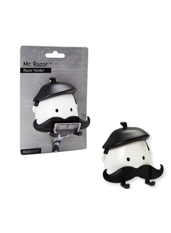 PELEG DESIGN Mr. Razor - Razor Holder Suction Shaving Razor Holder For Shower Bathroom Bath Unique Gifts - Image 1