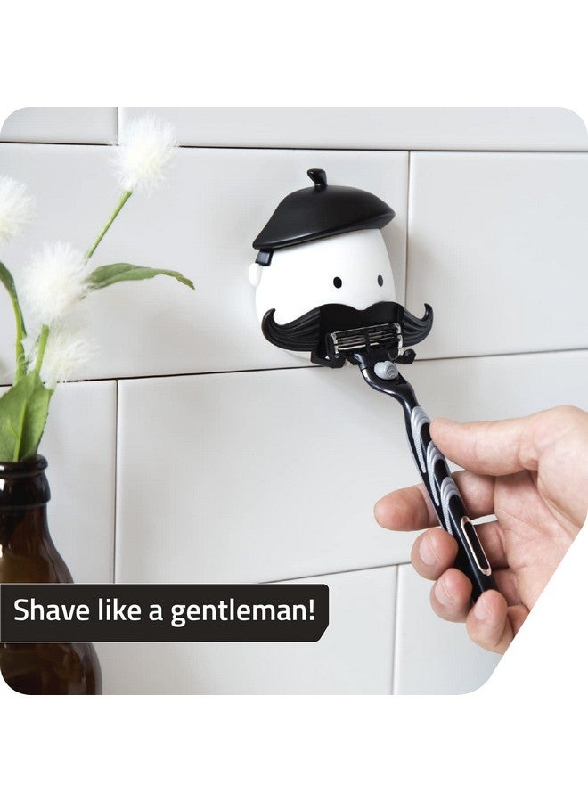 PELEG DESIGN Mr. Razor - Razor Holder Suction Shaving Razor Holder For Shower Bathroom Bath Unique Gifts - Image 2