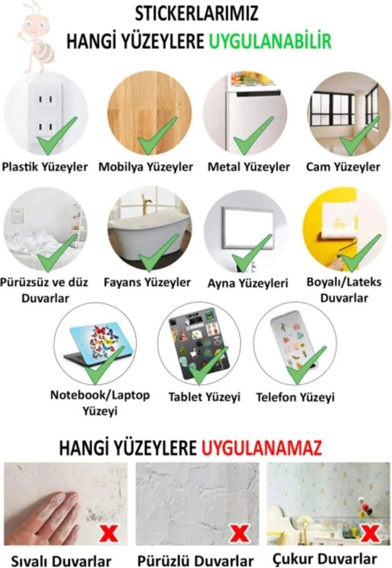 Munzur Cat Toilet Seat and Bathroom Sticker Set