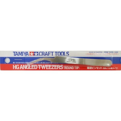 Tamiya HG 300074108 Tweezers Curved/Round Steel - Image 3
