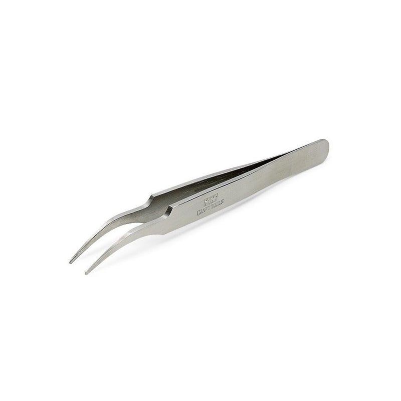 Tamiya HG 300074108 Tweezers Curved/Round Steel - Image 4