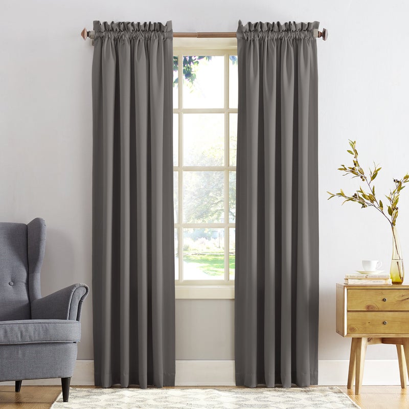 Sun Zero Barrow Energy Efficient Rod Pocket curtain Single Panel - Image 3