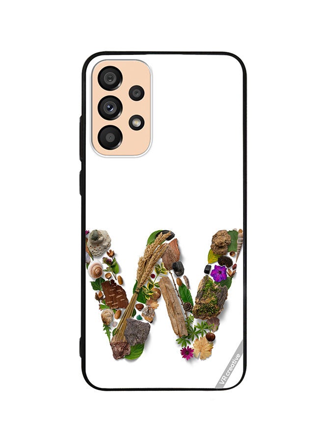 VR CREATIVE Protective Case Cover For Samsung Galaxy A72 Alphabet W Design Multicolour - Image 1