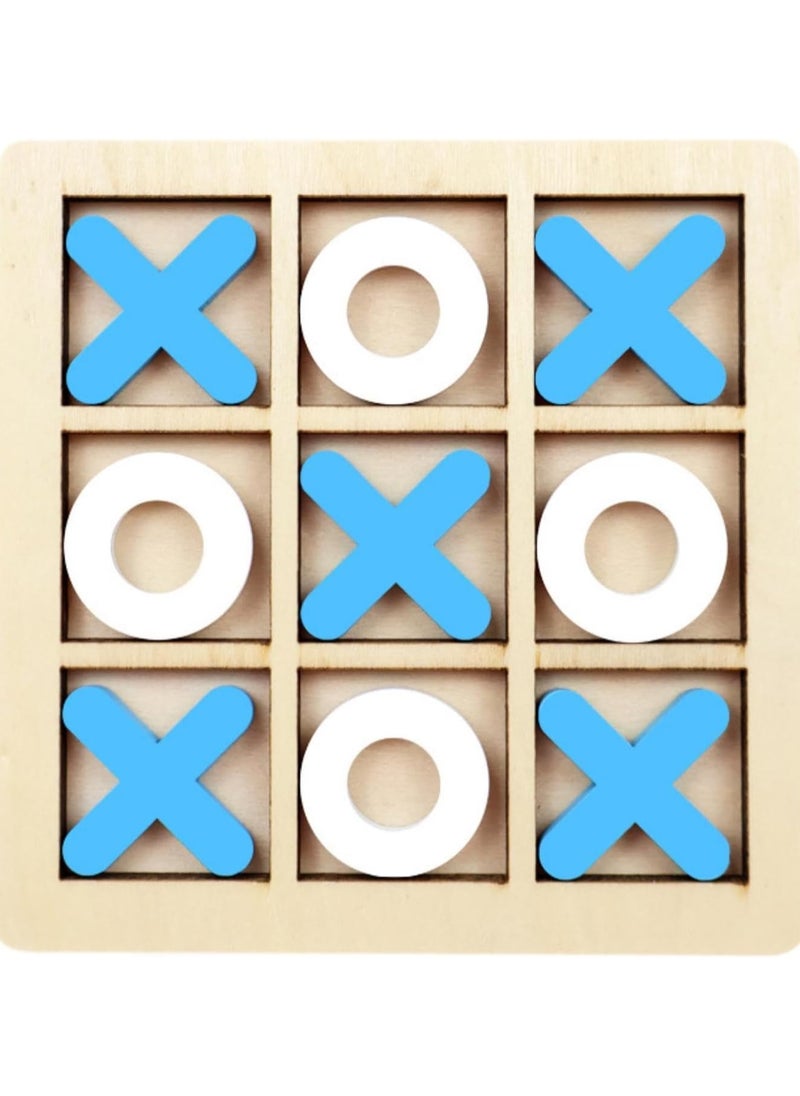 VIO 30 CM Large Classic Wooden Tic Tac Toe Educational Family XO Game Indoor Outdoor Portable Tabletop Strategy Board Puzzle for Boys Girls Adults Kids Family Birthday Gift Party Favors  - Image 2