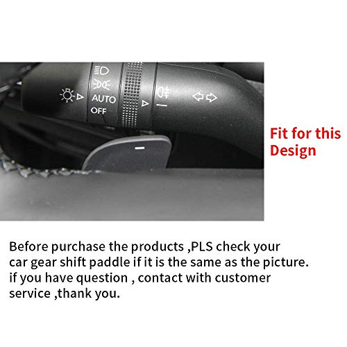SANRILY Aluminum Alloy Steering Wheel Paddle Shifter Extension for Mazda3 Axela 2020-2021, Silver - Image 2