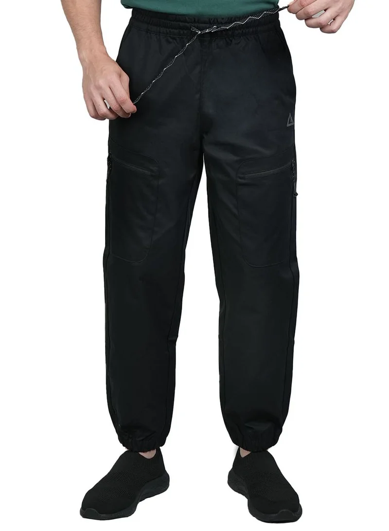 GIORDANO Men's Relaxed Fit Mid-Rise Polyester Jogger Pants
