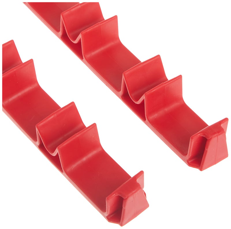 Ernst Manufacturing 6040 No-Slip Low-Profile Screwdriver Rail Set, 14 Tool, Red - Image 4