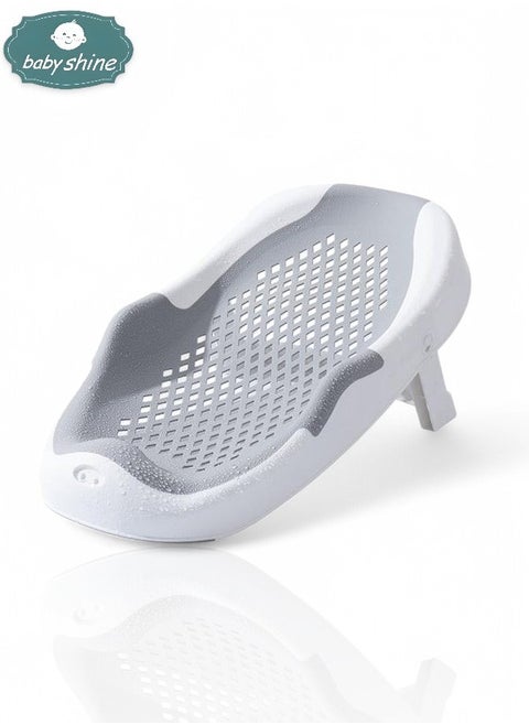 Portable  toddler collapsible plastic foldable baby bath tub set(Grey)