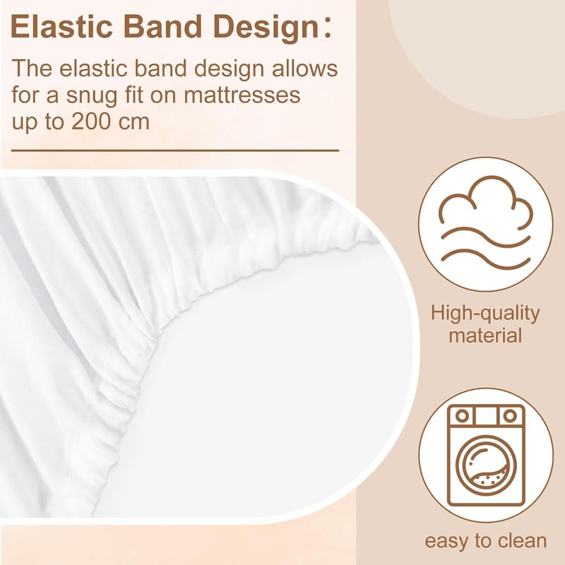 PLULON PLULON Kids Air Mattress with White Fitted Sheets Inflatable Bed 63288 inches Airbed Inflatable Mattress Sheet for Kids Sleepover Tent Slumber Party Camping Sleeping Pad Teepee Tent Air Mattress  - Image 3