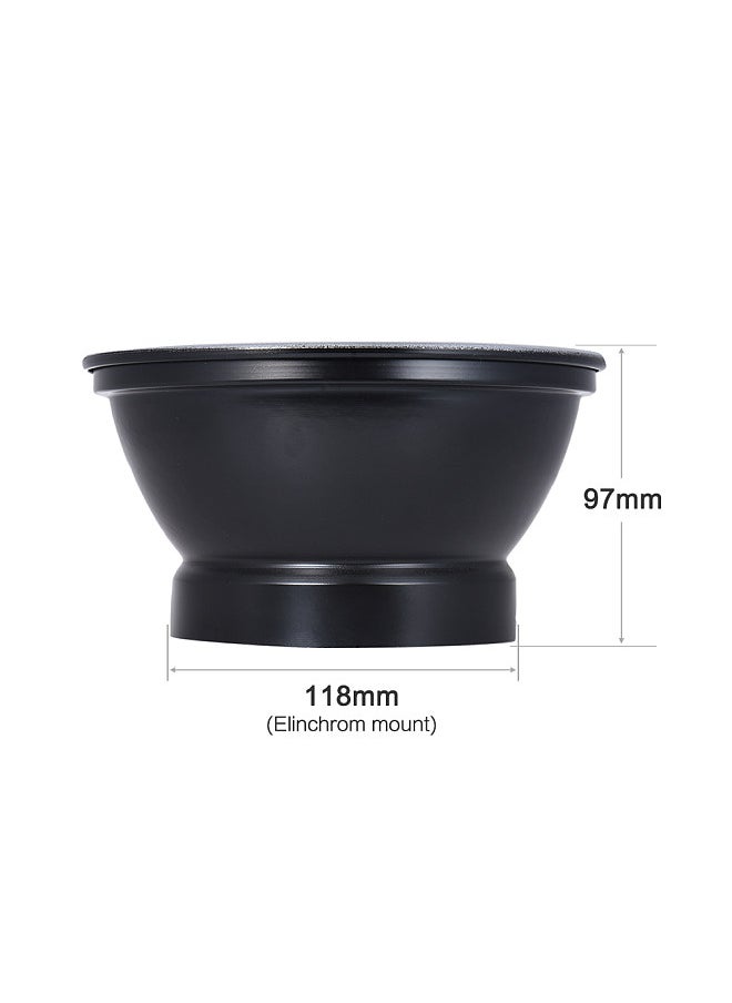 Generic 7" / 180mm Elinchrom Mount Standard Reflector Diffuser Shade Lamp Shade  - Image 3