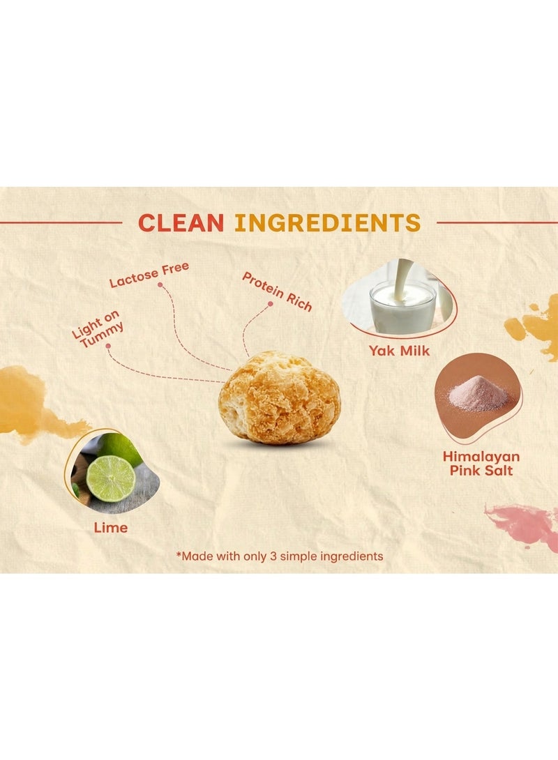 PUPRAZY Himalayan Yak Cheese Puffs for Dogs | Natural Flavour Popped Cheese Popcorn | Light Crunchy Training Treat | Grain Free, No Added Sugar - Image 3