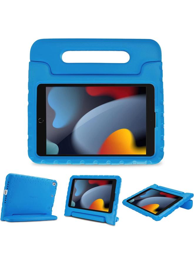 Procases Kids Case For Ipad 10.2 Inch 9Th 2021 8Th 2020 7Th 2019 Ipad Air 10.5" 2019 Ipad Pro 10.5 Shockproof Convertible Handle Stand Cover Light Weight Kids Friendly Case For Ipad 9 8 7 Blue - Image 1