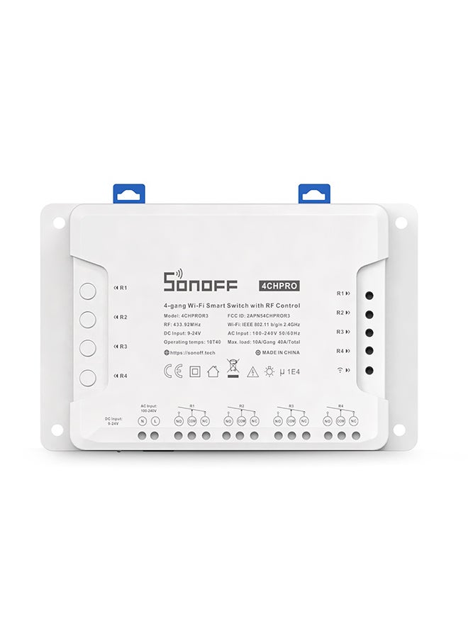 SONOFF 4-Gang WIFI Smart Switch - White - Image 2