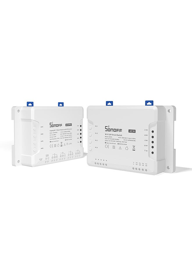 SONOFF 4-Gang WIFI Smart Switch - White - Image 1