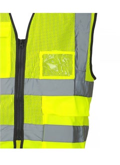 Freedom Reflective Multi Pocket Vest Hi Vis Yellow  - Image 3