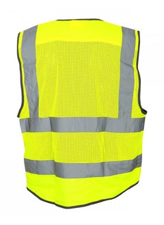 Freedom Reflective Multi Pocket Vest Hi Vis Yellow  - Image 2