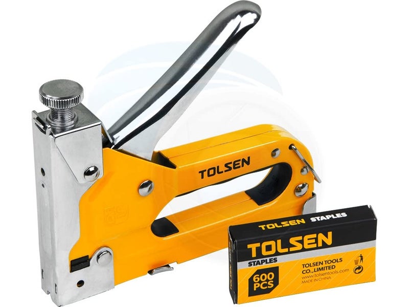TOLSEN Heavy Duty Chrome 3 Way Stapler Staple Gun Nailer Crown UShape Nails - Image 2