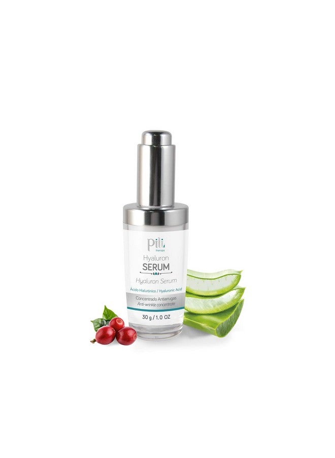 Pili Hyaluronic Serum | Concentrated Hyaluronic Acid Serum With Aloe Vera And Coffee Extract | Best Anti Aging Antiwrinkle Formula For Face Suero Concentrado De Acido Hialuronico| 1 Oz - Image 1