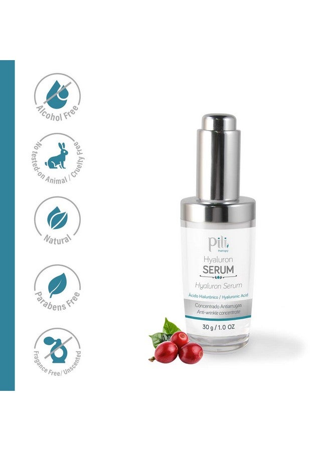 Pili Hyaluronic Serum | Concentrated Hyaluronic Acid Serum With Aloe Vera And Coffee Extract | Best Anti Aging Antiwrinkle Formula For Face Suero Concentrado De Acido Hialuronico| 1 Oz - Image 4