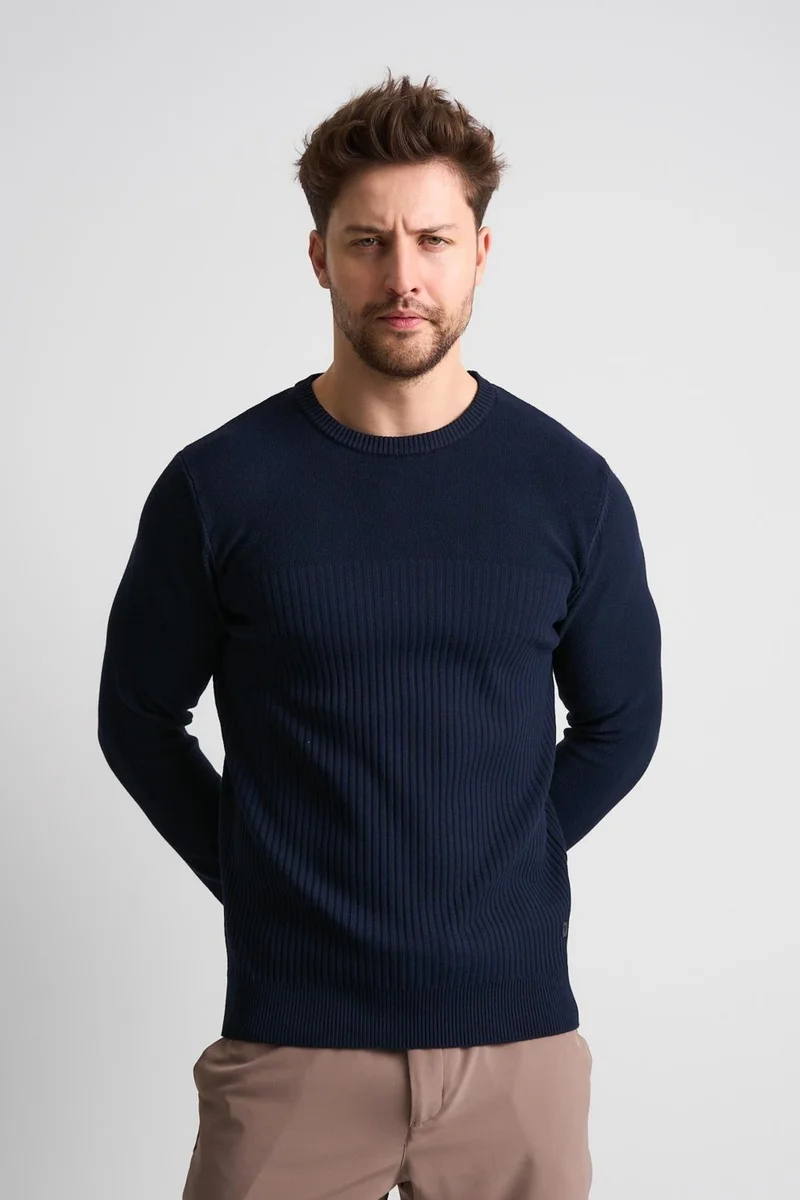 Alexander Gardi Textured Patterned Men's Knitwear Sweater