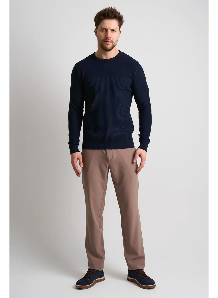 Alexander Gardi Textured Patterned Men's Knitwear Sweater