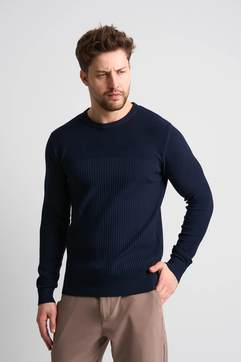 Alexander Gardi Textured Patterned Men's Knitwear Sweater