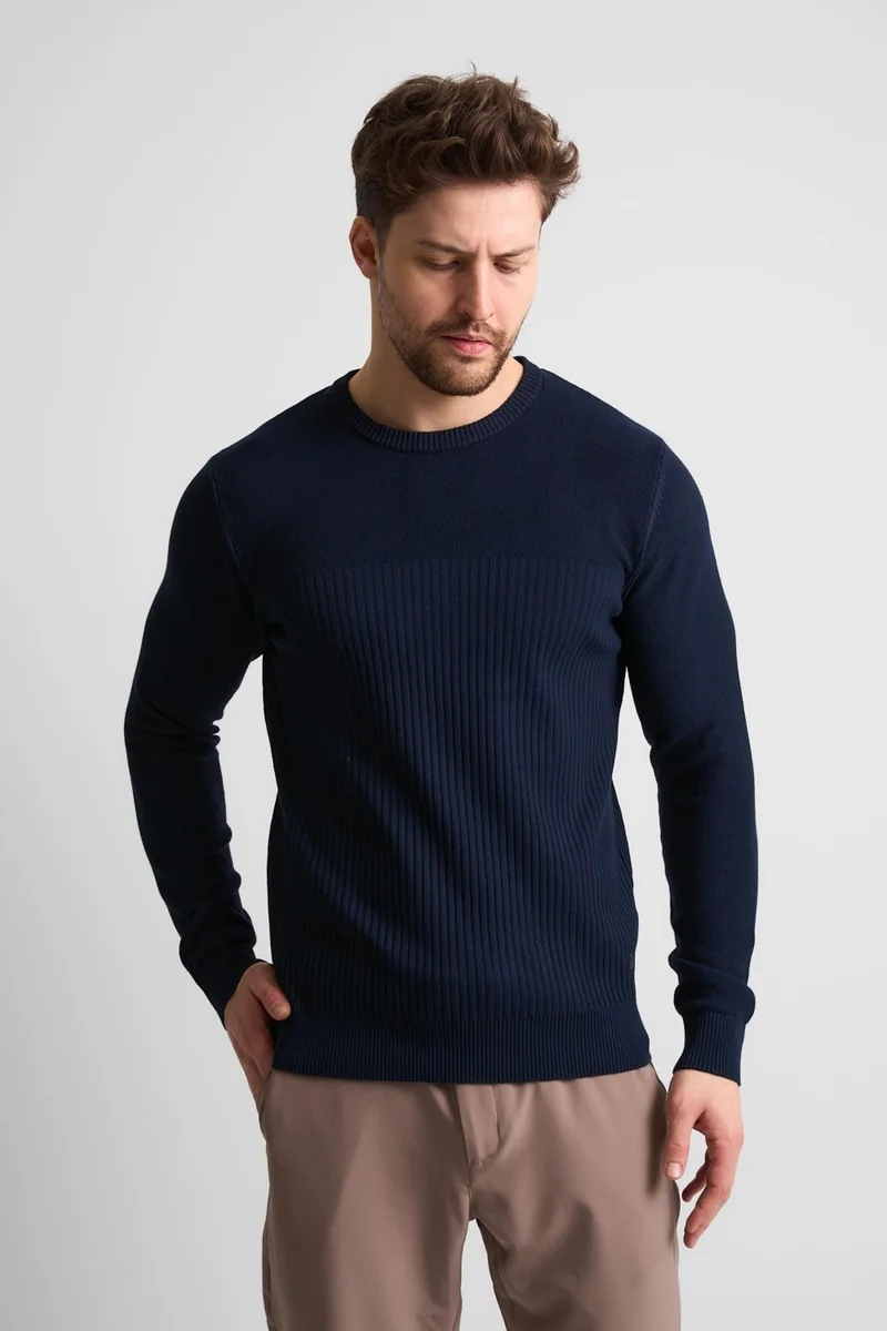 Alexander Gardi Textured Patterned Men's Knitwear Sweater