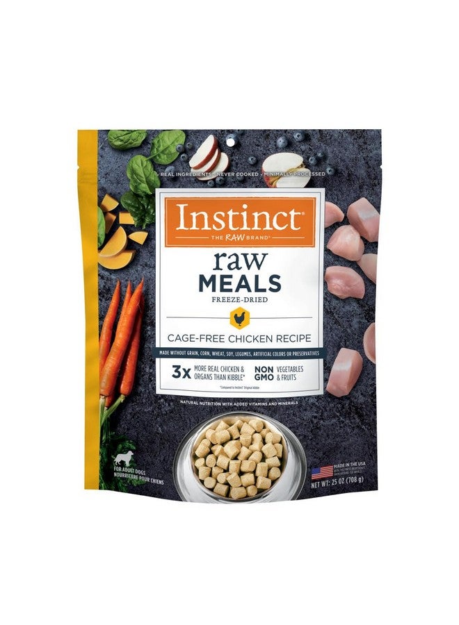 Instinct Freeze Dried Raw Meals, Natural Dry Dog Food, Grain Free - Cage Free Chicken, 25 oz. Bag - Image 1