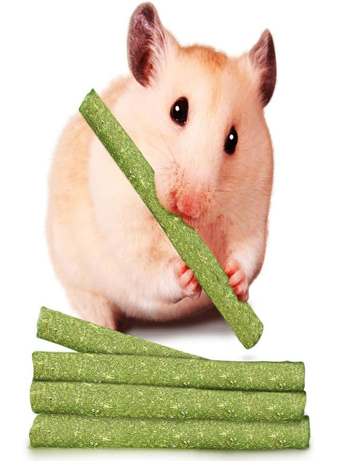 SunGrow 20 Pcs Timothy Hay Sticks, Bunny Treat for Rabbits, Hamster & Guinea Pig Chew Sticks for Teeth, Chew Treat Supports Digestive and Oral Care of Rat, Chinchilla, Gerbil, Bunny, 4.5" - Image 1