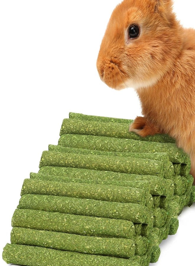 SunGrow 20 Pcs Timothy Hay Sticks, Bunny Treat for Rabbits, Hamster & Guinea Pig Chew Sticks for Teeth, Chew Treat Supports Digestive and Oral Care of Rat, Chinchilla, Gerbil, Bunny, 4.5" - Image 2