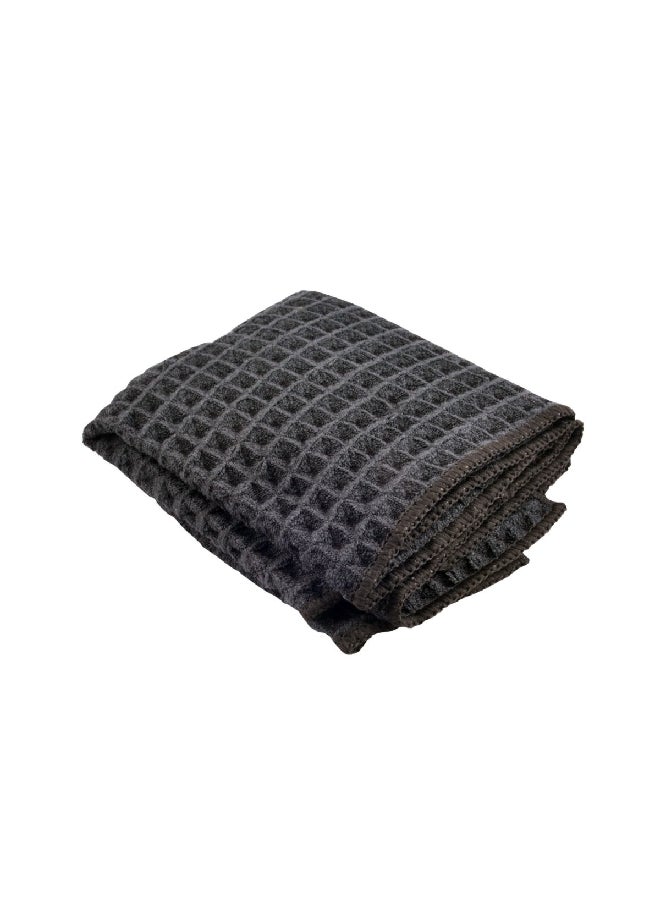 HARMAN 2-Piece Kitchen Towel Waffle Black 30 x 30 cm 4327107  - Image 1