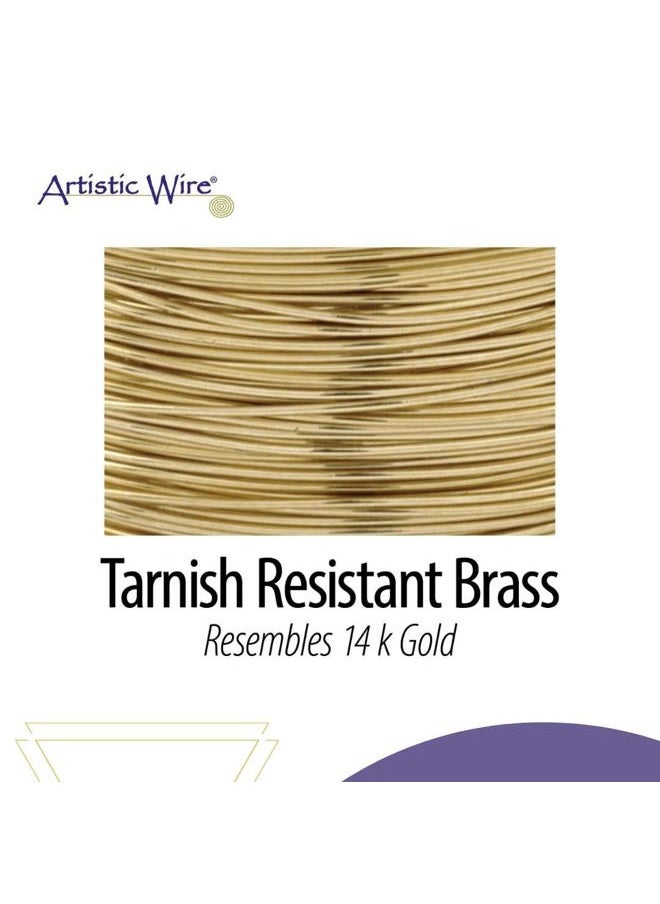 Artistic Wire 20 Gauge Tarnish Resistant Brass Craft Jewelry Wrapping Wire, Gold Color, 15 yd  - Image 3
