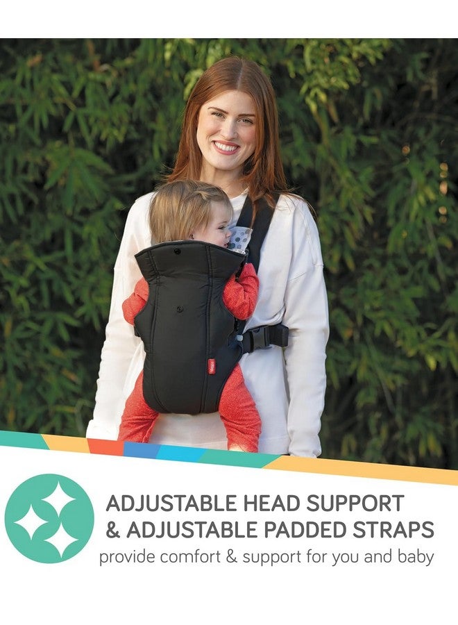 Nuby Classic Baby Carrier: Newborn to Toddler |Face-in and Face-Out Carrier | Black | Lightweight & Comfortable |Removeable Baby Drool Bib | 8-35 lb. (3.6-14 kg) - Image 4