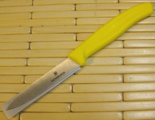 Victorinox 3.25 Inch Swiss Classic Paring Knife with Straight Edge, Spear Point, Yellow - Image 2