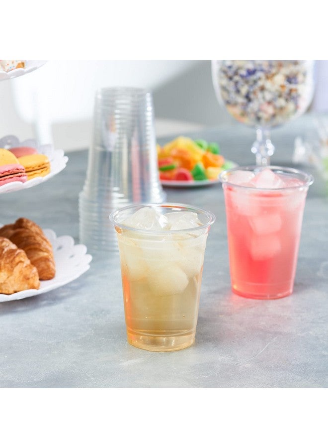 Comfy Package [16 oz. - 100 Pack Crystal PET Clear Plastic Cups for Party - Ideal for Cold Beverages, Smoothies, and Parties - Image 5