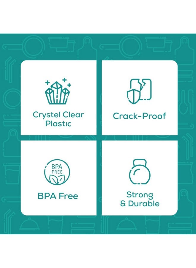 Comfy Package [16 oz. - 100 Pack Crystal PET Clear Plastic Cups for Party - Ideal for Cold Beverages, Smoothies, and Parties - Image 4