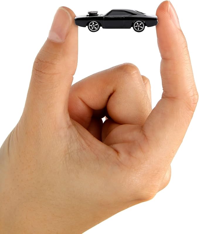 JADA Fast and Furious Nano 6-Pack Die-Cast Collectible Model Cars with Opening Doors, Freewheel Vehicle, Officially Licensed Collectible Toy Mini Vehicles, 1.65" Scale, Multicolor - Image 3