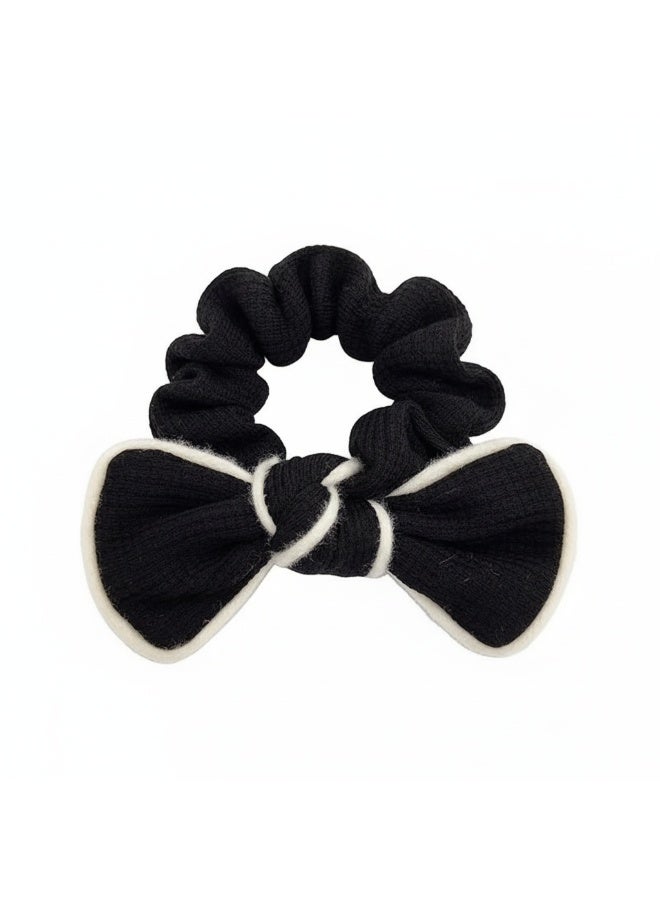 Cotton Bow Elastic Hair Tie – Elegant Hair Accessory for Girls & Women - Image 4